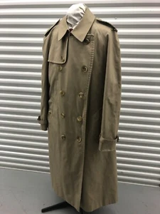 $ 1200 Burberry Trenchcoat zweireihig beige Nova Check Jacke Gürtel Herren 44 L - Bild 1 von 12