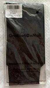GRADUATION church STOLE black 60”x4½” pointed ends unisex adult NEW - Picture 1 of 3