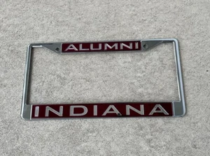 Indiana University Alumni Car Metal License Plate Frame - Picture 1 of 5