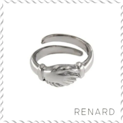 Anello in argento 925 regolabile da uomo donna Santa Rita Fede mani rodiato  - Immagine 1 di 4