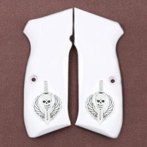 Empuñadura acrílica blanca compatible con CZ SP-01 - Imagen 1 de 3