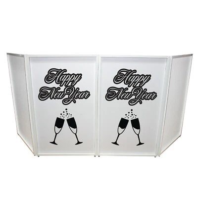 ProX XF-SNYTOAST New Year Toast Design Enhancement Scrim - Black Script on White - Image 1 of 2