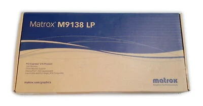 Matrox M9138-E1024LAF M9138 Low-Profile PCIe x16 Graphic Display Card 3 mDP Port - Image 1 of 4