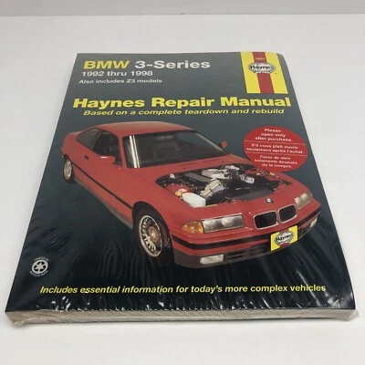 BMW Serie 3 1992 a 1998  y modelos X3 Haynes manual de reparación 18021 LEER Foto 1 de 3