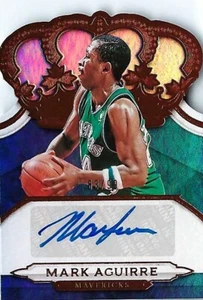 MARK AGUIRRE 2018 Panini Crown Royale Autograph Auto/99 Dallas Mavericks - Picture 1 of 2