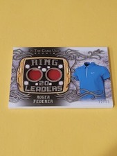 ROGER FEDERER  2022 LEAF IN THE GAME USED RING LEADERS (20) DUAL MEMORABILIA /25