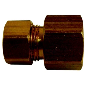 Watts A-55 Female Flare w/ Gasket Adapter 1/4" OD x 1/4" Flare #6240 - Picture 1 of 3