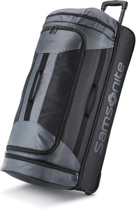 Samsonite Andante 2 Wheeled Rolling Duffel Bag Riverrock Black 32 inch - Picture 1 of 8