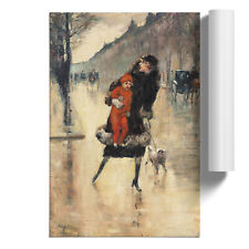 Lesser Ury Mother With Child Unframed Wall Art Poster Print Decor Living Room