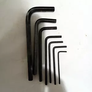 7-piece CR-V metric hex key set 1.5, 2, 2.5, 3, 4, 5, 6mm - Picture 1 of 1
