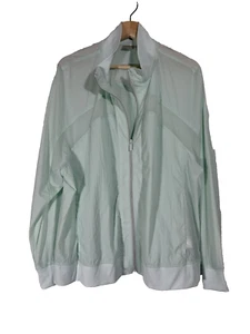 Chicos Zenergy Jacket 3 Full Zip Green Mesh Inserts Long Sleeve - Picture 1 of 7