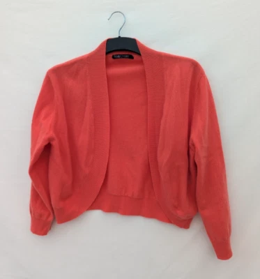 Cárdigan Woolovers Mujer Grande Coral Cachemira Lana Merino Jersey Tejido L Abierto Foto 1 de 4