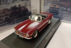 Norev 1:43 Scale Triumph TR6 1970 red convertible Diecast Resin Model Car - Picture 1 of 4
