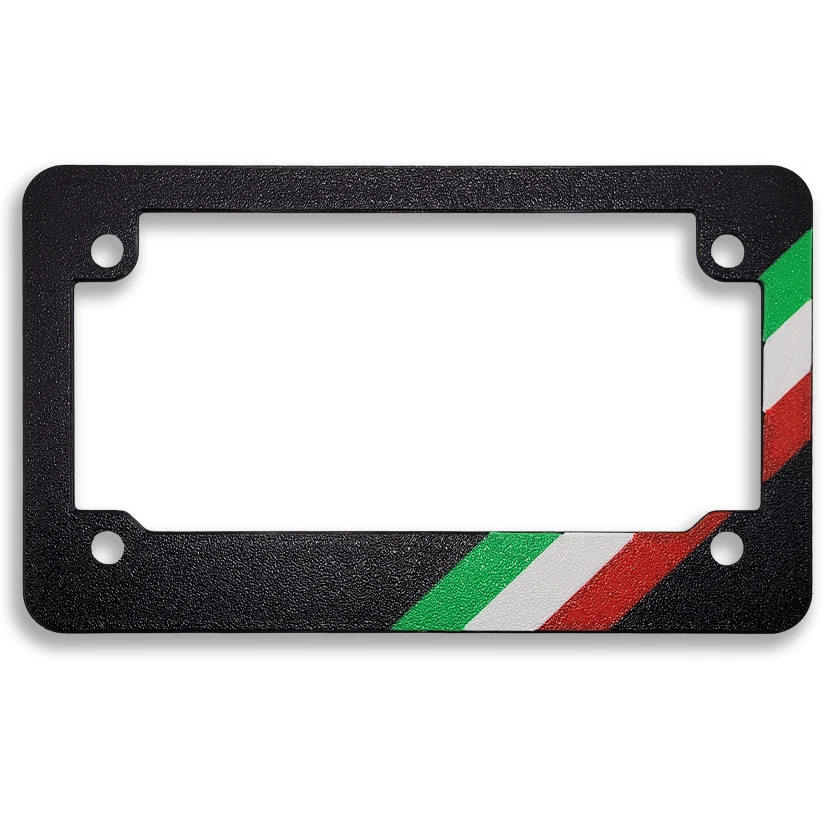 Marco de matrícula de motocicleta con textura Italian Pride (Ducati/Aprilia/MV Agusta) Foto 1 de 2