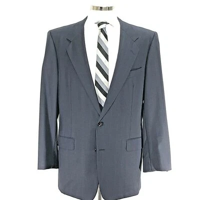 Abrigo Blazer Chaqueta Lana Cachemira Hickey Freeman Boardroom 44L 2 Botones Deportivo  Foto 1 de 4