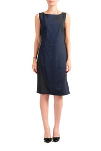 Hugo Boss Women's "Dipatch" Blue Wool Pencil Dress - Picture 1 of 6