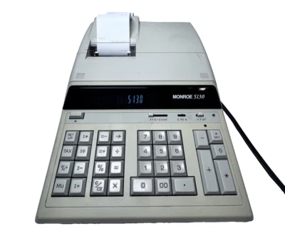 Monroe 5130 Electronic Financial Printing Calculator Used still prints - Image 1 of 4