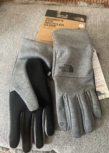 The North Face Etip Recycled Glove Size L Color Gray Women’s - Picture 1 of 6