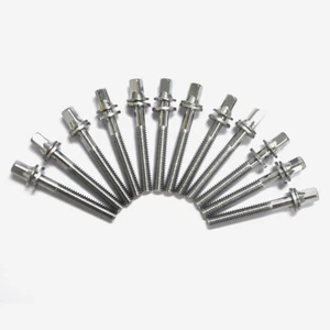 12 Drum Tension Rods 40mm(1.6") Chrome with Washers Diameter 7/32" - Picture 1 of 4