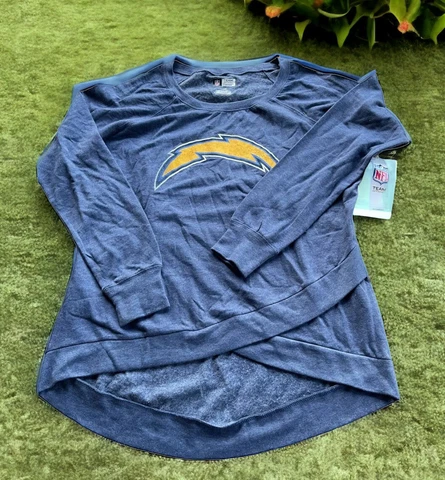 San Diego Chargers Women's Sweatshirt Large Criss Cross Bottom 🌿1457 Cover