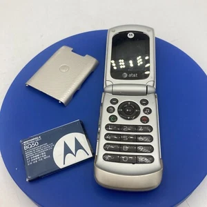 Vintage AT&T Motorola Flip Phone For Parts Collectors Untested - Afbeelding 1 van 14
