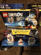 Portal 2 Chell + Sentry Turret + Companion Cube Level Pack Lego Dimensions New !