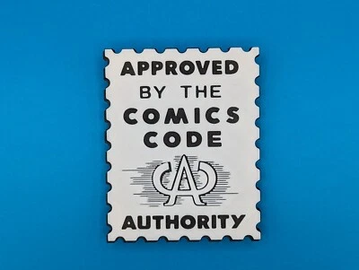 ABELS3D.COM Approved by the comics code authority - 3d Printed logo for wall mounting