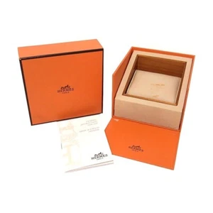 HERMES watch case box Instructions empty box Orange Case - Picture 1 of 4