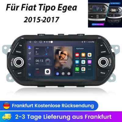 Android 14 Autoradio Für Fiat Tipo Egea 2015-2017 CarPlay DAB+ BT FM WIFI 2+32G - Bild 1 von 4