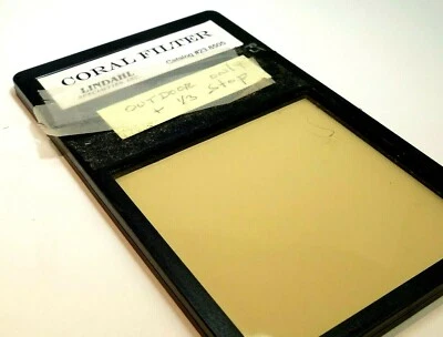 Lindahl Coral lens Filter drop in square 3X3" 23.8505 Warming 81B - Image 1 of 4