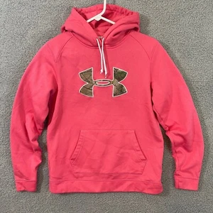 Sudadera con capucha Under Armour Storm para mujer mediana semi-ajustada rosa camuflaje suéter - Imagen 1 de 12