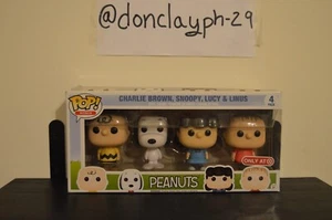 Funko Pop! Minis Peanuts 4 Pack Charlie Brown Snoopy Lucy Linus Target Exclusive - Picture 1 of 8