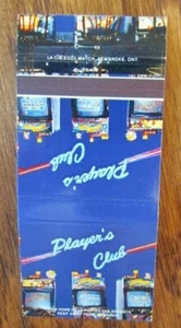CANADIAN CASINO MATCHBOOK MATCHCOVER: PLAYER'S CLUB (LAVAL, QUEBEC) -G4 - Picture 1 of 1
