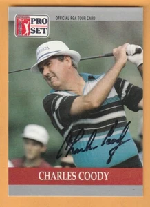 Charles Coody AUTO Firmado 1990 Pro Set Tarjeta de Golf 1971 Masters Champion 11I - Imagen 1 de 2