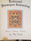 Livre de peinture traditionnelle norvégienne romarine-Pat Virch, nombreux motifs floraux, P