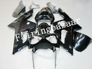 Kit de carenado de carrocería de inyección ABS 2003-2004 ZX6R 636 negro brillante sólido - Imagen 1 de 6
