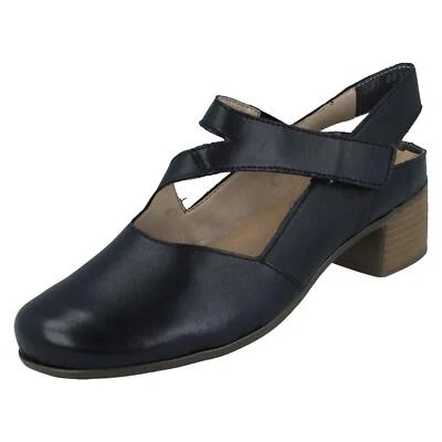 Ladies Rieker '41697' Leather Strappy Detail Shoes - Image 1 of 4