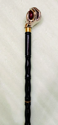 Unique Vintage Walking Stick Brass Handle Cane For Men Women Collectible - Image 1 of 4