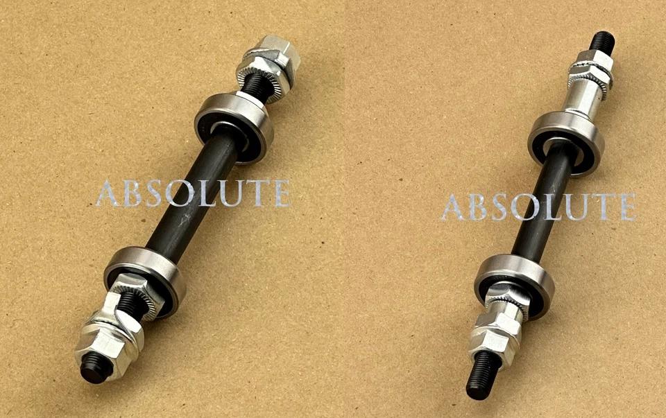 ALTALINE BICYCLE HUB AXLE W/ SEALED BEARINGS 3/8" x 26T CRO-MO BMX BICYCLES.