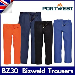 Portwest Bizweld Flammschutzhose Gummibund Schweißen Arbeitskleidung Hose - Bild 1 von 7