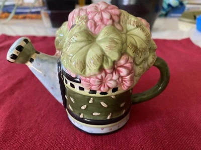 Vintage Sakura “Watering Can" Creamer By Debbie Mumm - Image 1 of 4