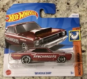 Hot Wheels ‘68 DODGE DART ROSSA 2024 1:64 - Foto 1 di 2