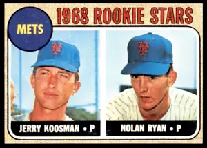 1968 Topps #177 Nolan Ryan ROOKIE REPRINT HOF New York Mets - Photo 1 sur 3
