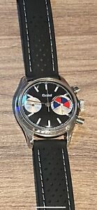 Vintage Gallet MultiChron Yachting 'Big Eye' Chronograph With Black Dial