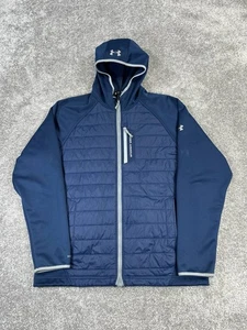 Under Armour Storm1 Jacket Mens Xl Blue Primaloft Insulated Full Zip - Picture 1 of 15