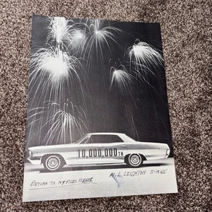 April 1965 Pontiac baute ihr 10.000.000th Auto, 39 Jahre Fortschritt Prospekt - Bild 1 von 7