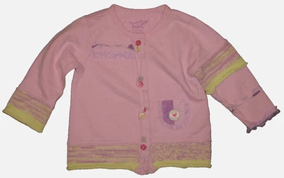 NAARTJIE BABY Chaqueta Top Lavanda Suave Multi-Botones-Volantes-Tejido Borde 12-18mos Foto 1 de 4
