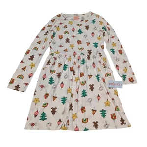 Süßes Weihnachts Mädchen Langarm Kleid Gr. XL (14) - Bild 1 von 6