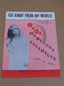 Spartiti Marianne Faithfull - Go Away From My World - Foto 1 di 1