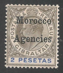 Großbritannien Marokko #26 (SG #23) ss postfrisch VLH - 1905 2pe King Edward VII - Bild 1 von 2